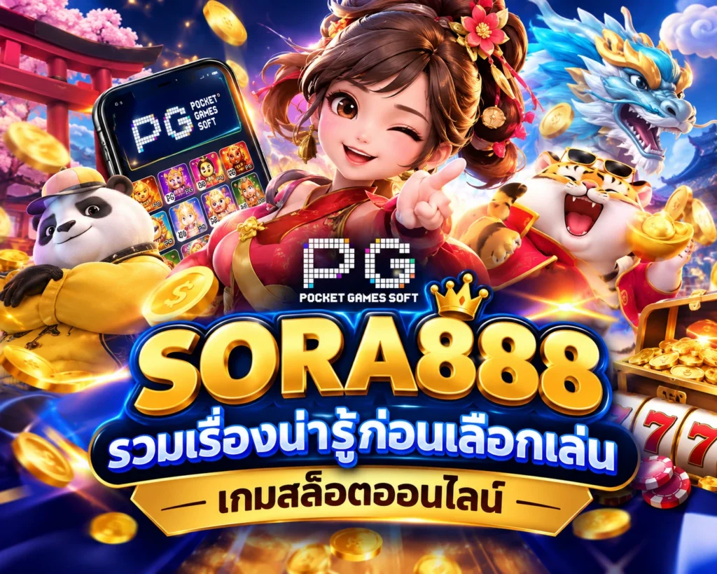 สล็อต PG SORA888 รวมเรื่องน่ารู้ก่อนเลือกเล่นเกมสล็อตออนไลน์